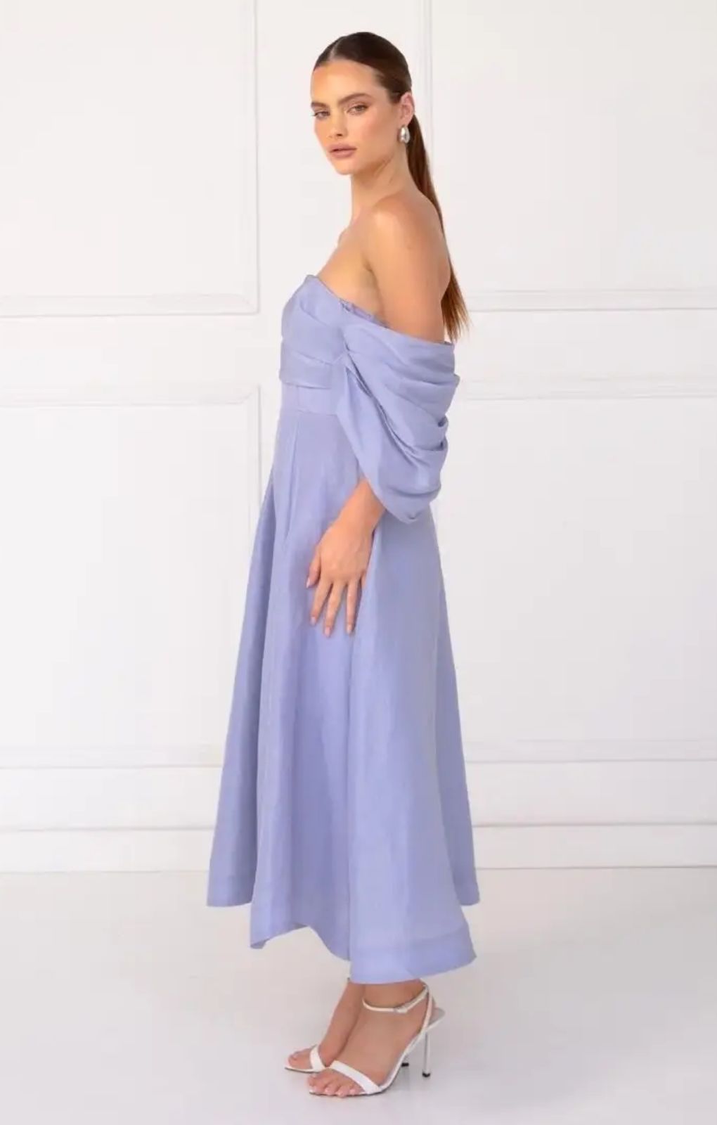 Talulah Dahlia Dusky Blue Midi Dress