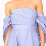 Talulah Dahlia Dusky Blue Midi Dress