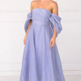 Talulah Dahlia Dusky Blue Midi Dress