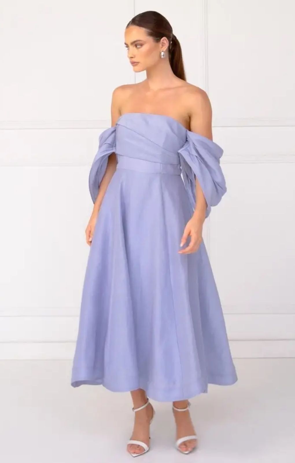 Talulah Dahlia Dusky Blue Midi Dress