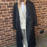Topshop Tall Smart Oversized Coat In Black