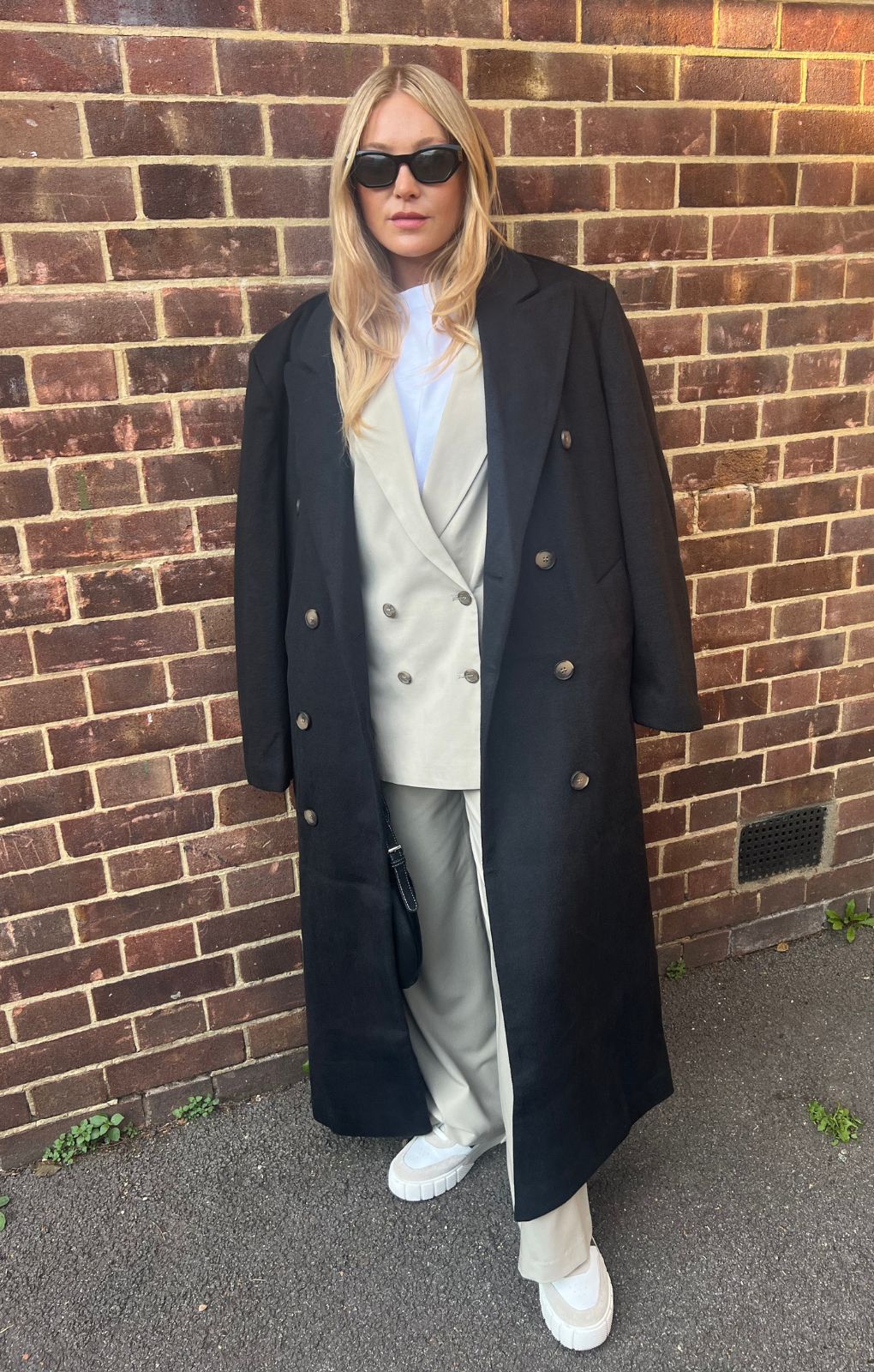Topshop Tall Smart Oversized Coat In Black