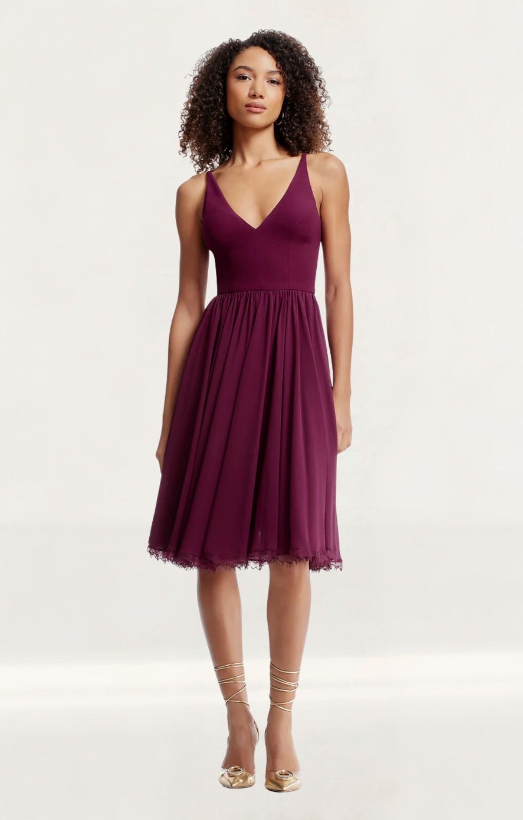 Dress The Population Alicia Dark Magenta Dress