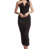 Dress The Population Ferra Mocha Dress