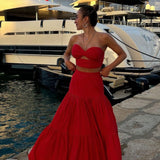 Runaway The Label Ayla Red Skirt and Top Co-Ord