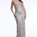 Dress The Population Vada Silver Dress