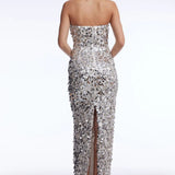 Dress The Population Vada Silver Dress