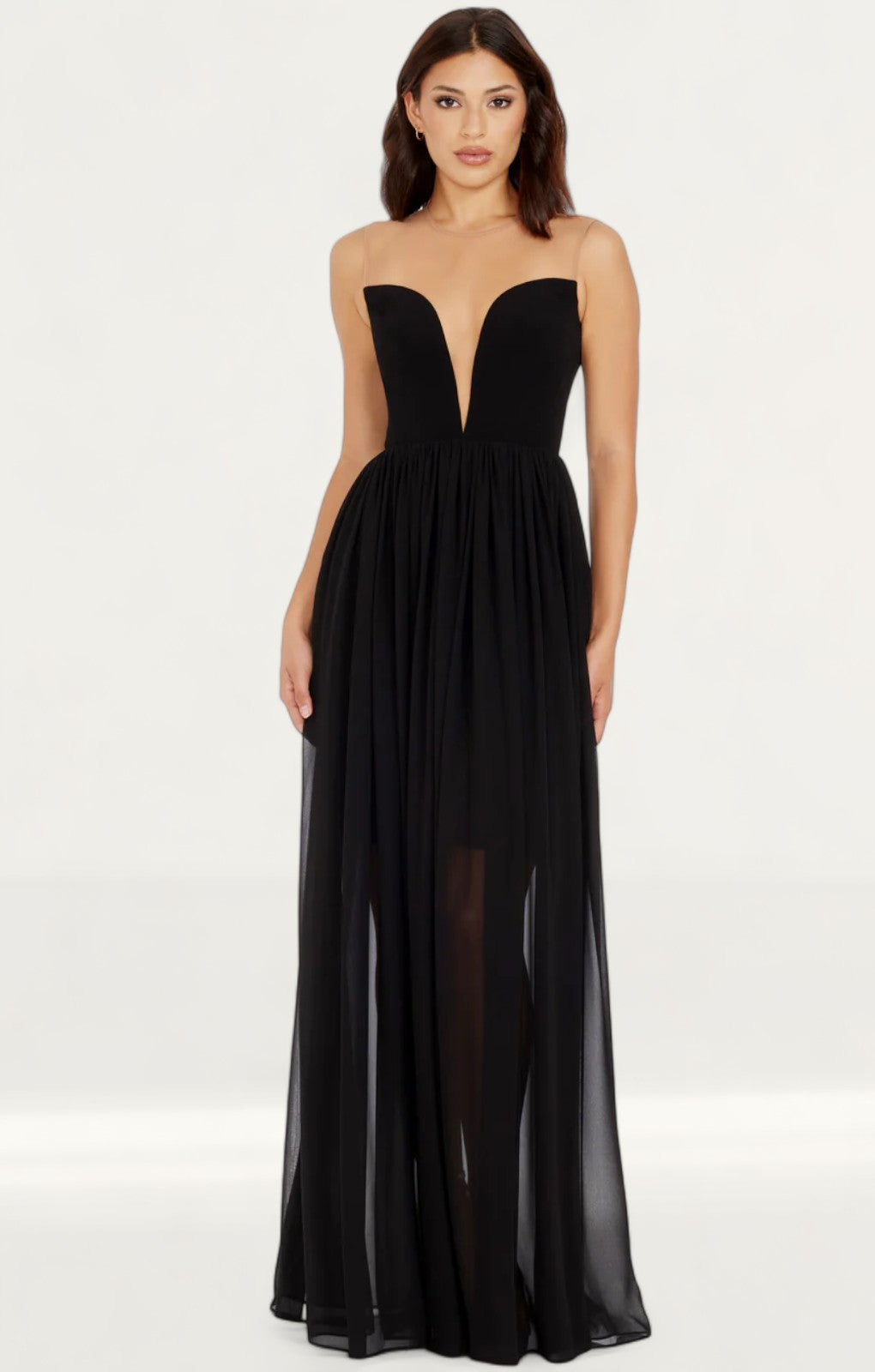 Dress The Population Eleanor Black Maxi Dress