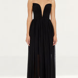 Dress The Population Eleanor Black Maxi Dress