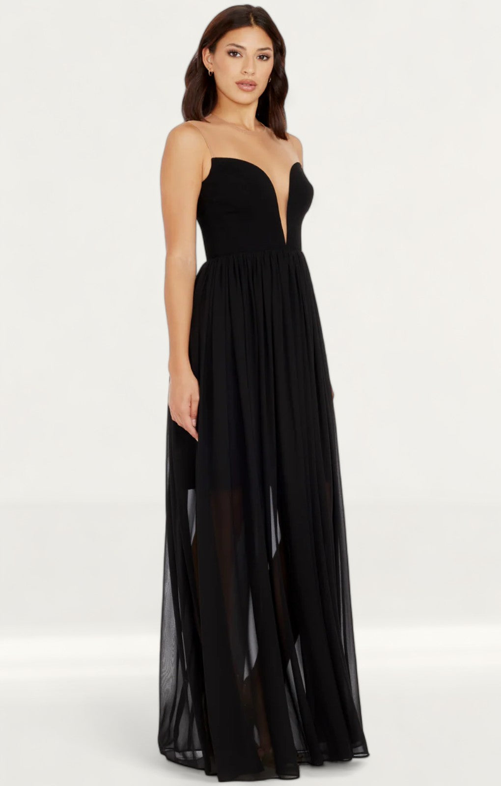 Dress The Population Eleanor Black Maxi Dress