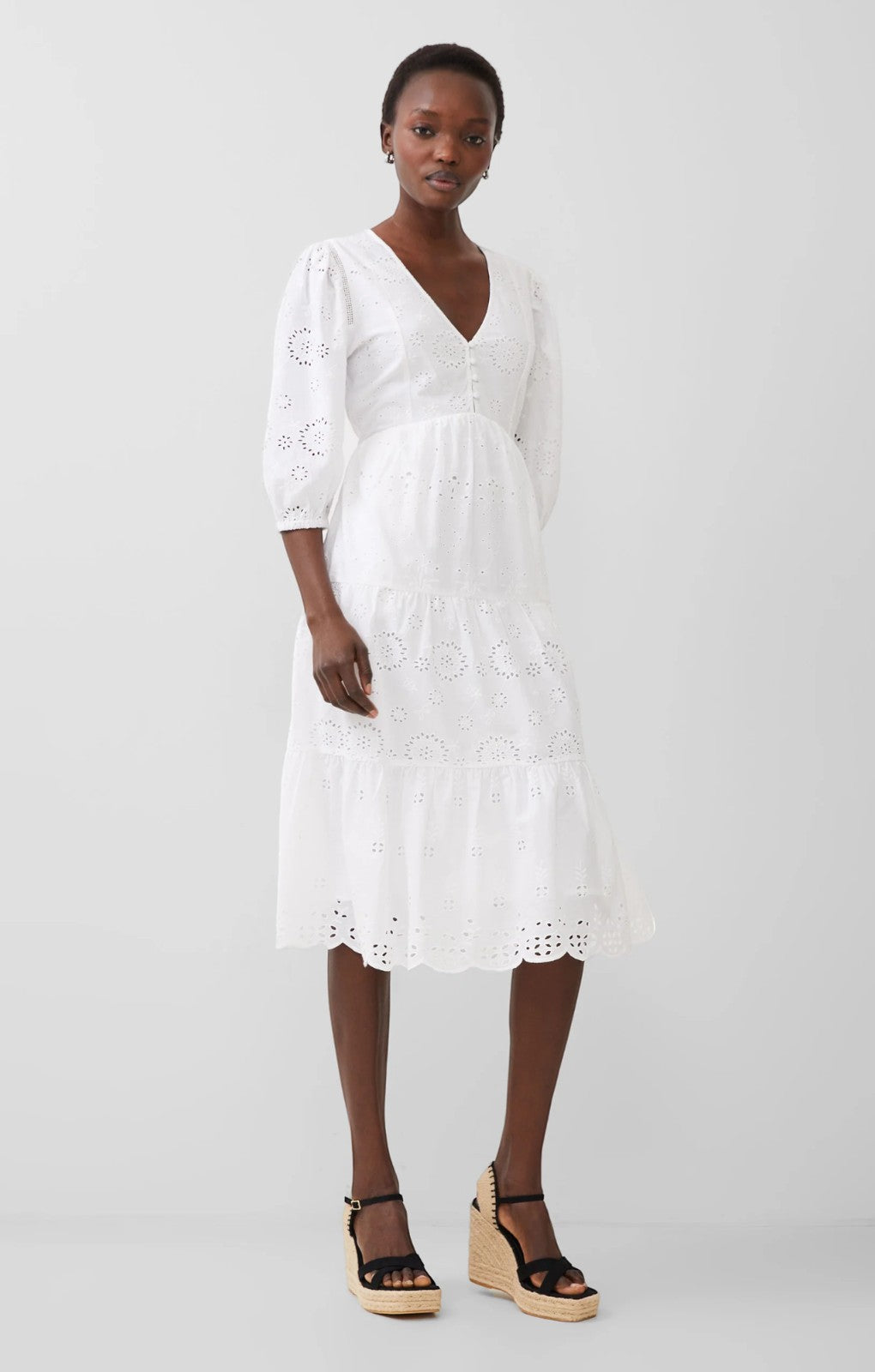 French Connection Alissa Broderie Anglaise Dress