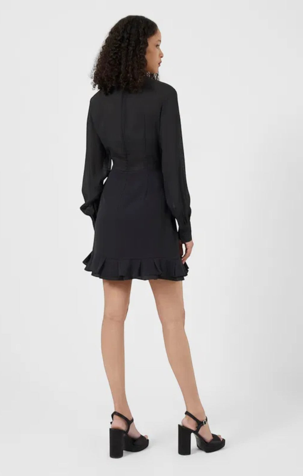 French Connection Anna Cora Pleated Ruffle Mini Dress – dresses by French Connection, available to rent from Hirestreet