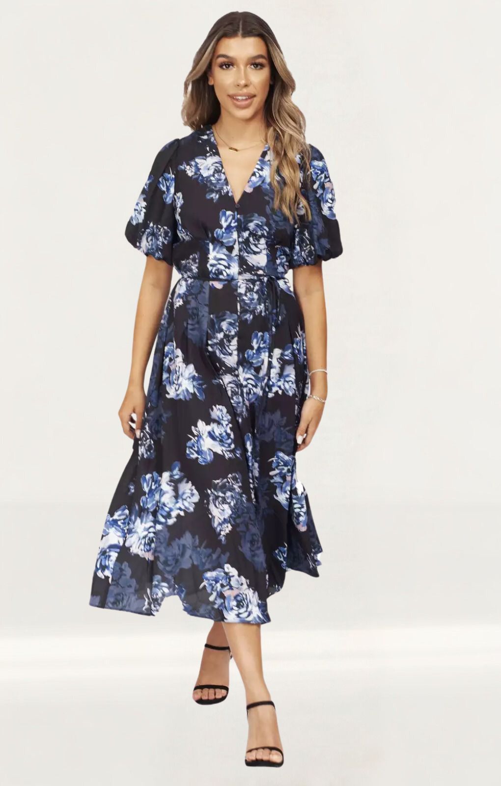 French Connection Caterina Floral Midi Dress