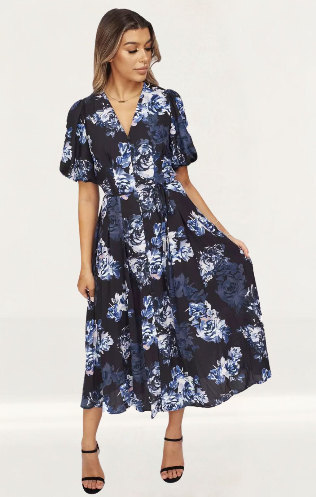 French Connection Caterina Floral Midi Dress