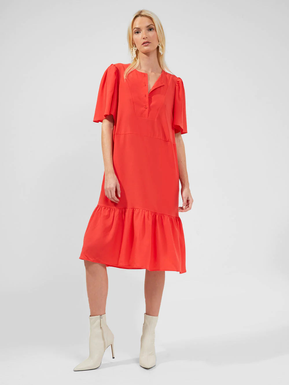 Rent French Connection Courtney Crepe Tiered Dress