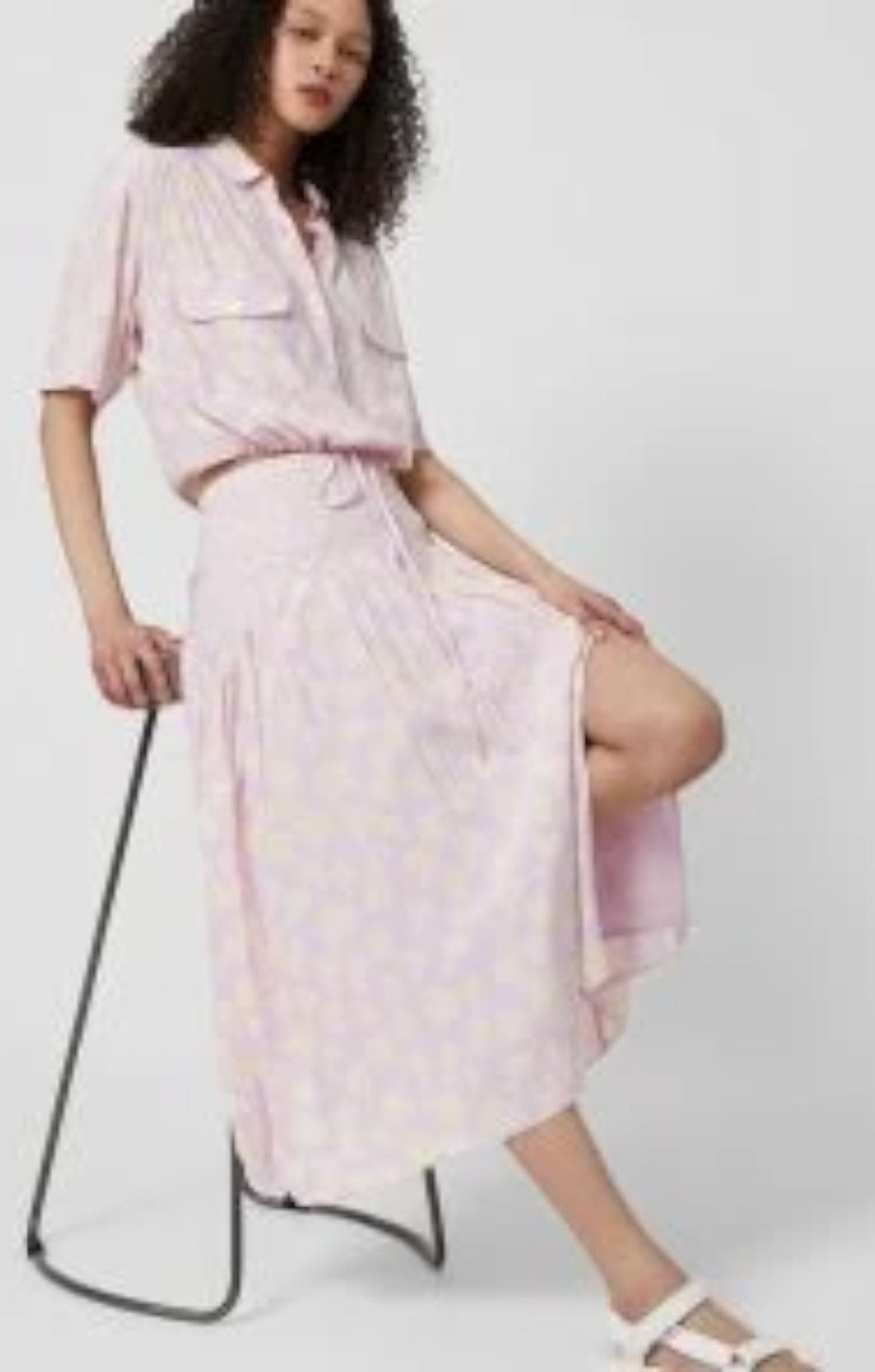 French Connection Doria Colette Split Midi Skirt – skirts by French Connection, available to rent from Hirestreet