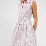 French Connection Yaki Organic Check Sleeveless Shirt Dress – dresses by French Connection, available to rent from Hirestreet