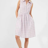 French Connection Yaki Organic Check Sleeveless Shirt Dress – dresses by French Connection, available to rent from Hirestreet
