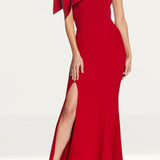Dress The Population Georgina Maxi Dress in Garnet