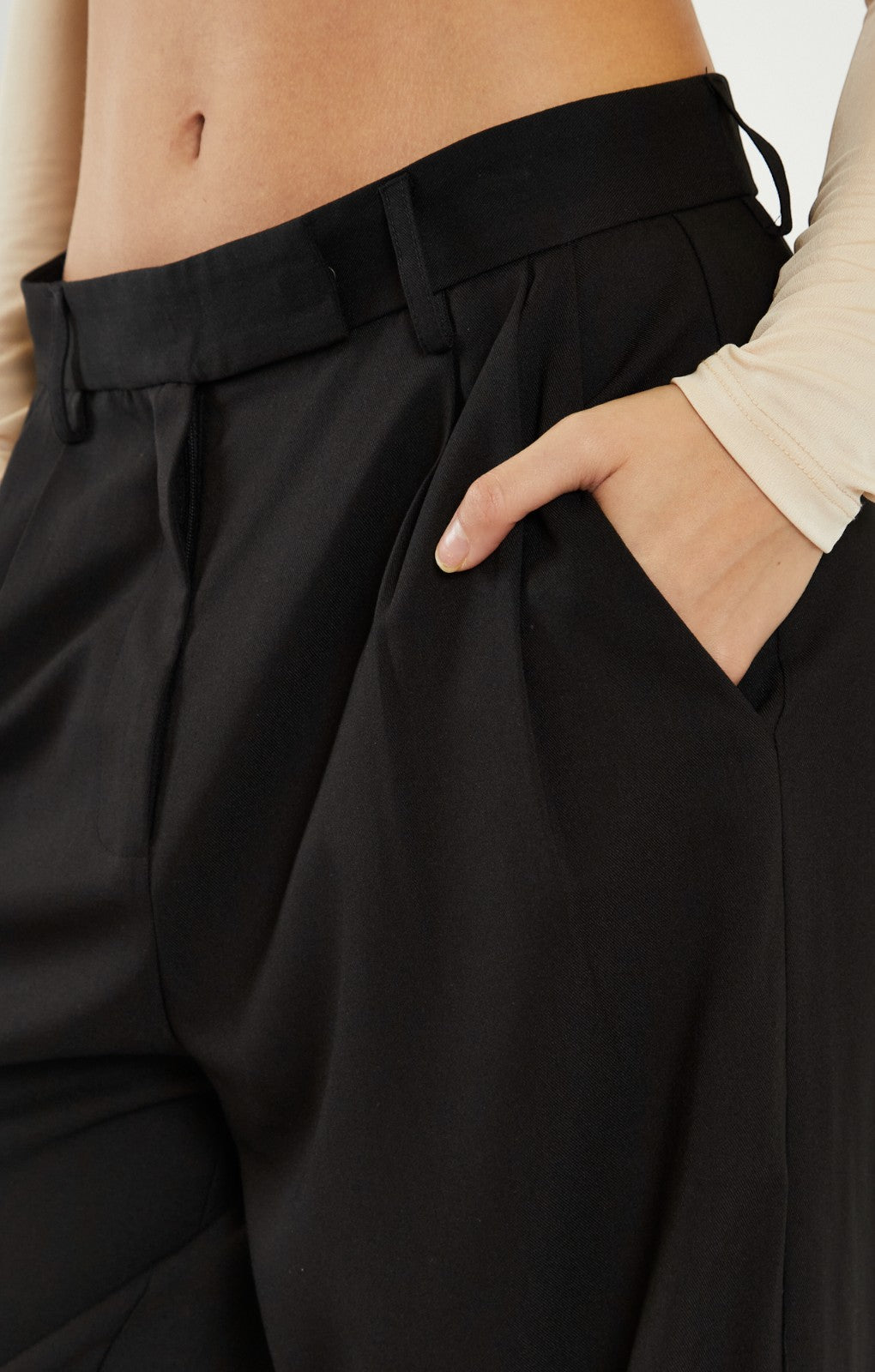 Glamorous Black Wide Leg Trousers