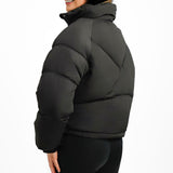Topshop Petite Padded Puffer Jacket In Black