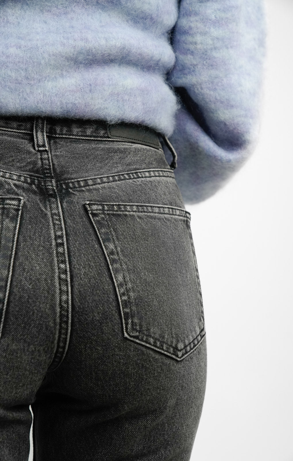 Topshop Editor Jeans In Washed Black