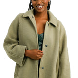 ASOS DESIGN Oversized Boyfriend Coat In Mushroom