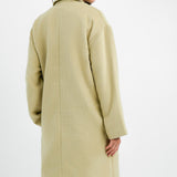 Topshop Tall Chuck On Coat In Sage
