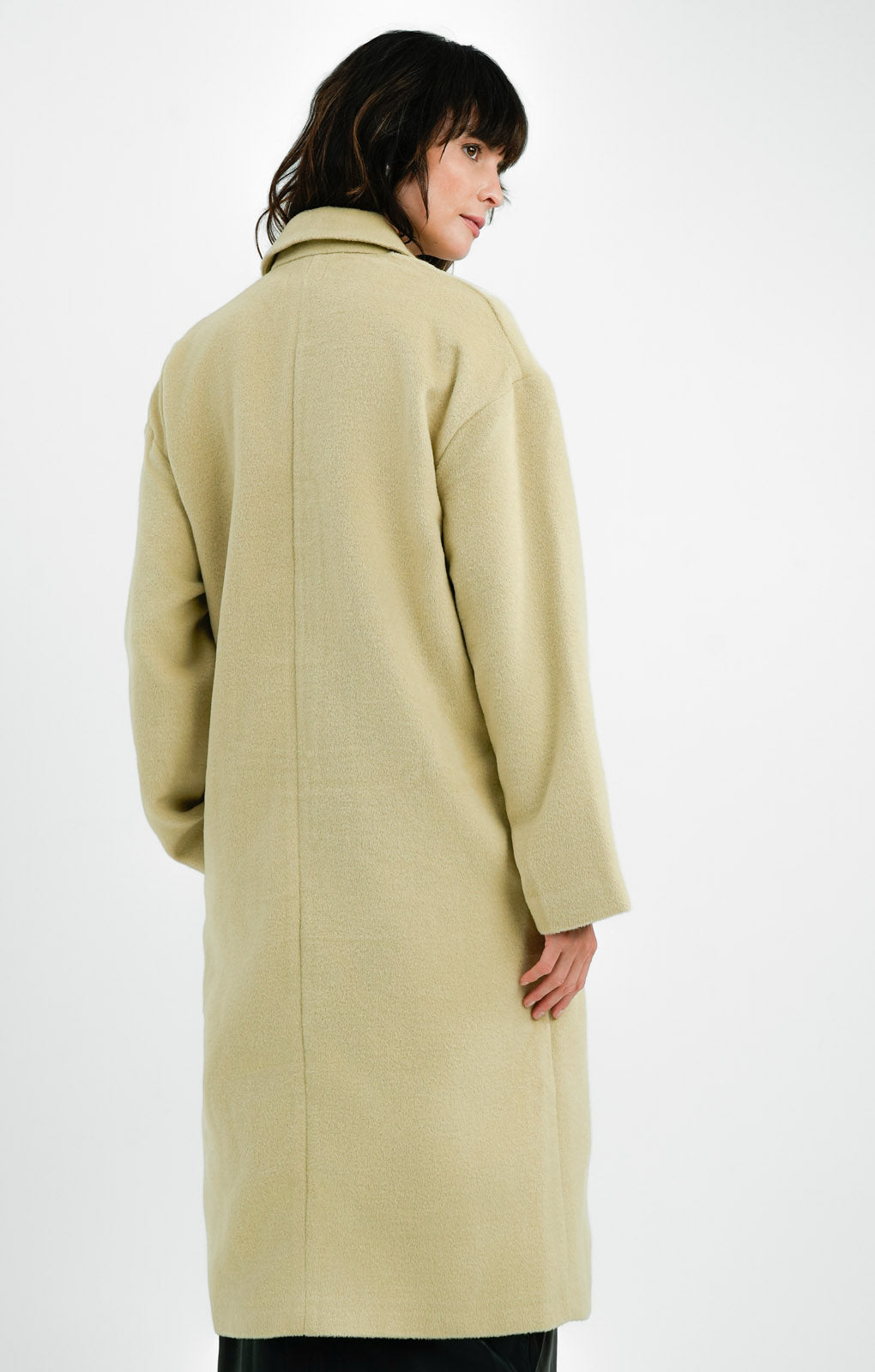 Topshop Tall Chuck On Coat In Sage