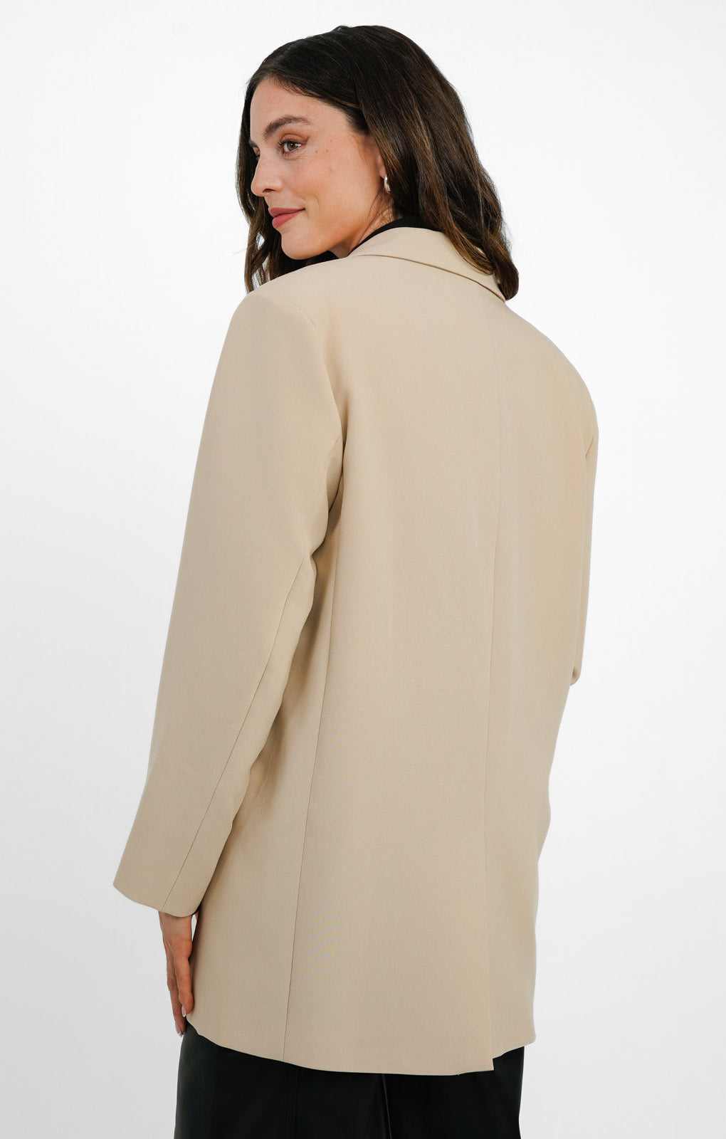 ASOS EDITION oversized longline blazer in stone