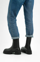 ASOS DESIGN Adelphi Premium Leather Chelsea Boots In Black