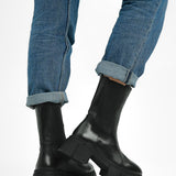 ASOS DESIGN Adelphi Premium Leather Chelsea Boots In Black