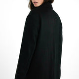 Topshop Tall Smart Oversized Coat In Black