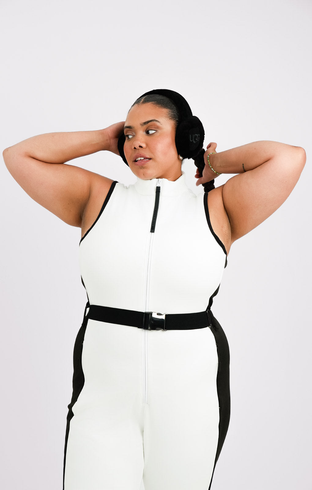 ASOS 4505 Curve Ski Suit All In One With Mono Contrast Detail
