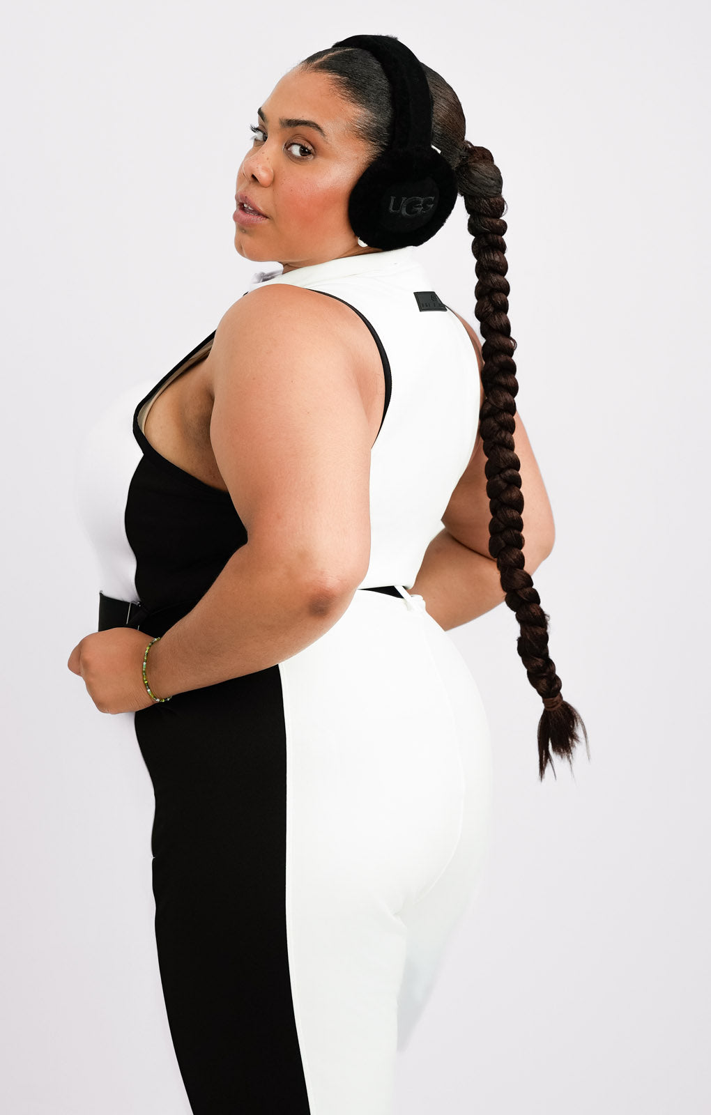 ASOS 4505 Curve Ski Suit All In One With Mono Contrast Detail