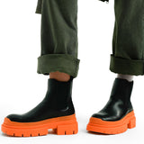 Topshop Brody Chunky Chelsea Boot In Black