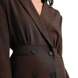 4th & Reckless Tall Exclusive Blazer Dress In Chocolate