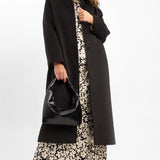 Gianni Feraud Rose Raglan Coat In Black