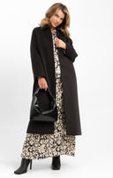Gianni Feraud Rose Raglan Coat In Black