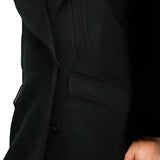 Gianni Feraud Stella Oversized Slouchy Coat In Black