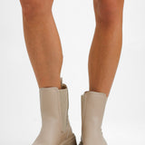 Schuh Wide Fit Amaya Split Sole Chunky Calf Boots In Natural
