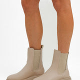 Schuh Wide Fit Amaya Split Sole Chunky Calf Boots In Natural