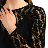 Topshop Velvet Lace Midi Dress In Black