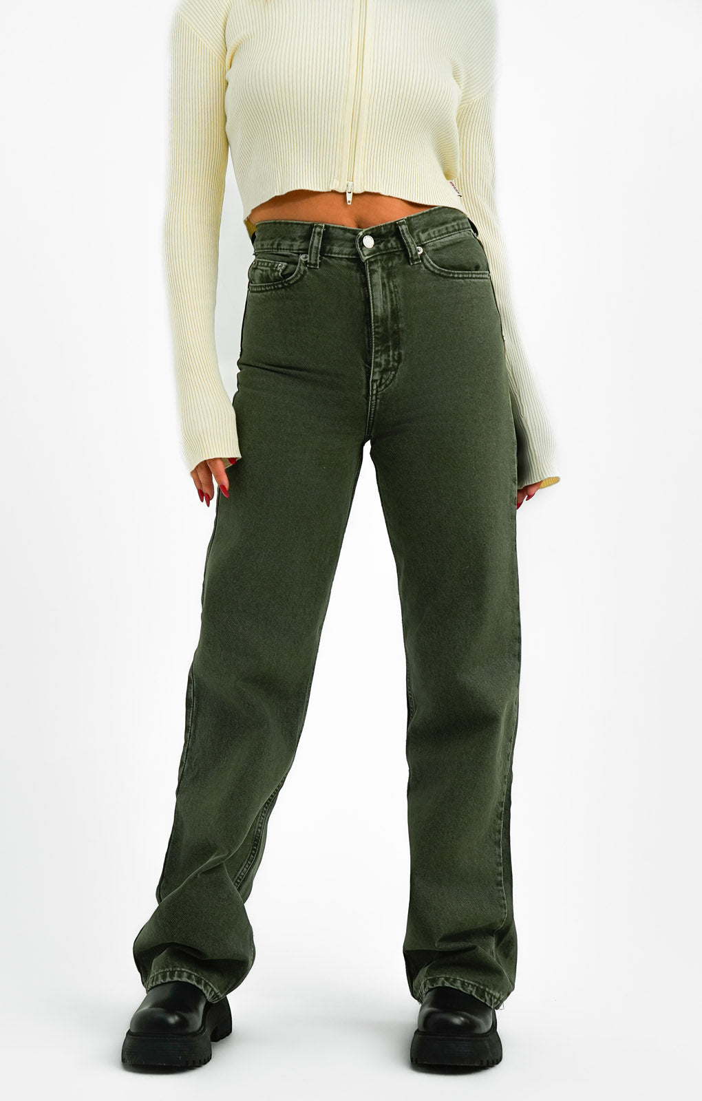 Dr Denim Echo Stright Leg Jeans In Washed Thyme
