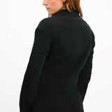 Topshop Premium Limited Edition Extended Shoulder Blazer In Black