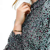 Whistles Cord Smock Mini Dress In Black Floral