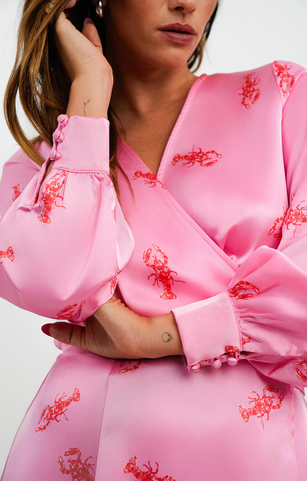 Never Fully Dressed Long Sleeve Lobster Midaxi Dress