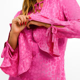 Never Fully Dressed Heart Mini Dress In Pink