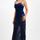 NA-KD X Mimi Ar Strap Detail 90'S Midi Dress In Blue Floral
