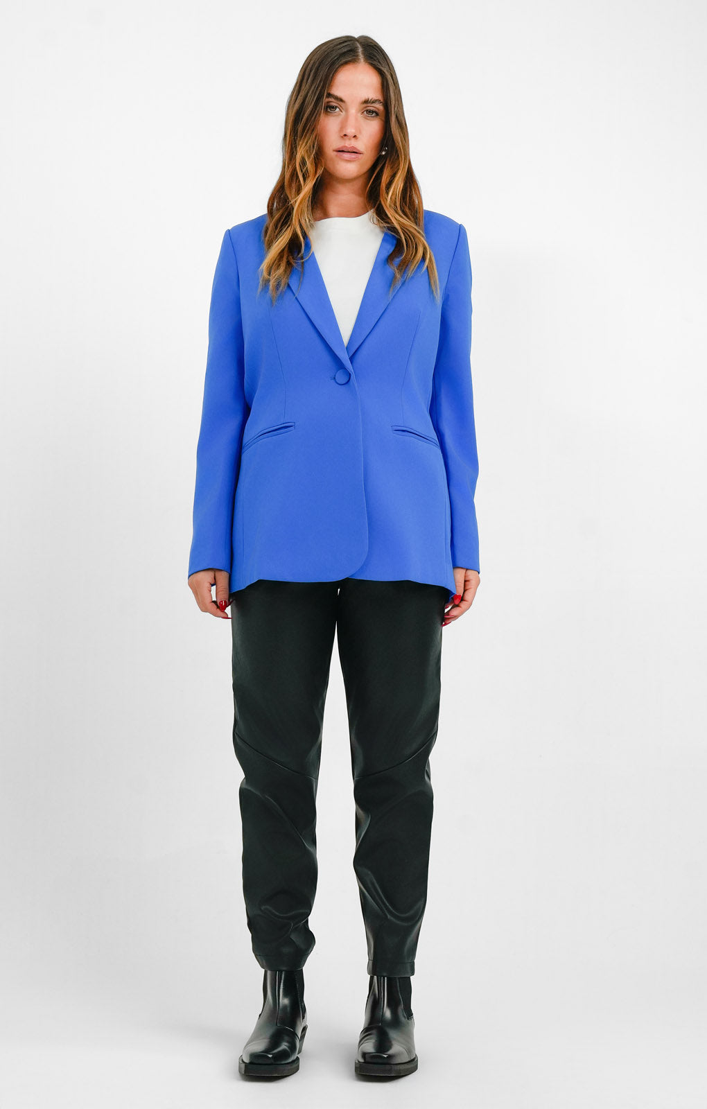 Forever New Tailored Blazer In Blue